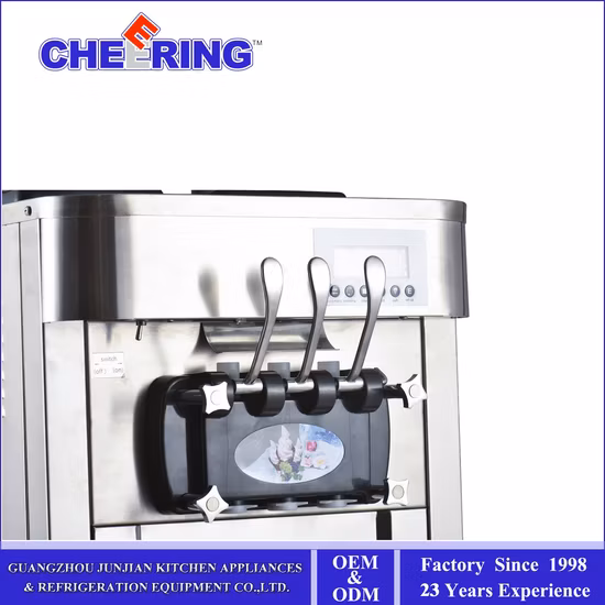 Melhor preço no atacado 3 bicos de máquina de fazer sorvete macio frito